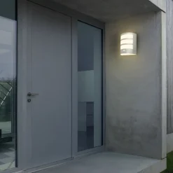 Briloner Utendørs LED-vegglampe 3795014, kromfarget, sensor, IP44 New