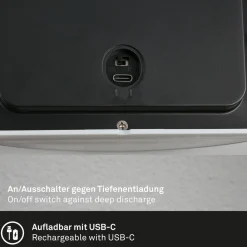 Briloner Utendørs LED-vegglampe 3795014, kromfarget, sensor, IP44 New