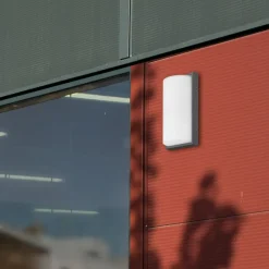 LCD Utendørs LED-vegglampe 039 sensor, grafitt| Vegglamper Med Sensor|Utebelysning Med Sensor