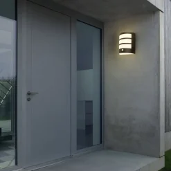 Briloner Utendørs LED-vegglampe 3795015, svart, sensor, IP44| Kommersiell Utebelysning|Led-Utendørs