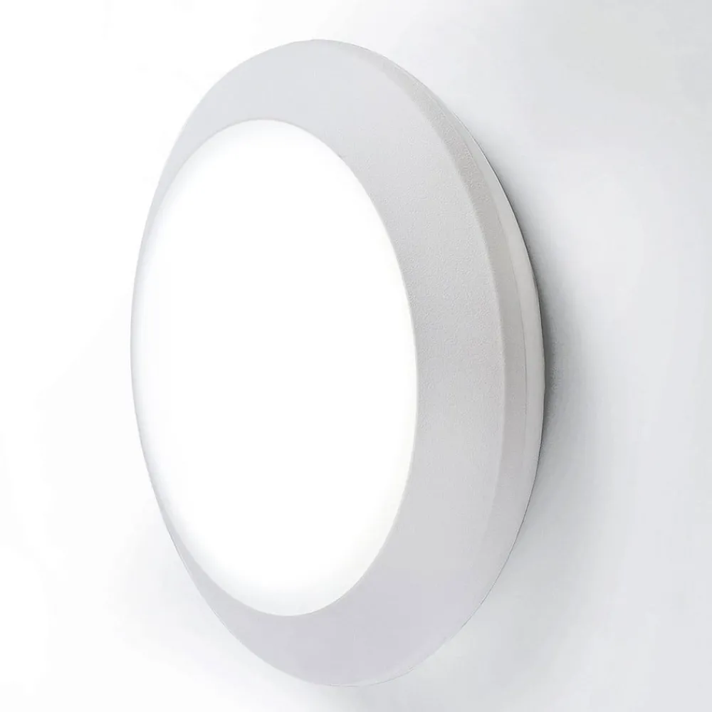 Fumagalli Utendørs LED-vegglampe Berta Ø27,5 cm hvit 11W CCT| Kommersiell Utebelysning|Vegglamper Utendørs