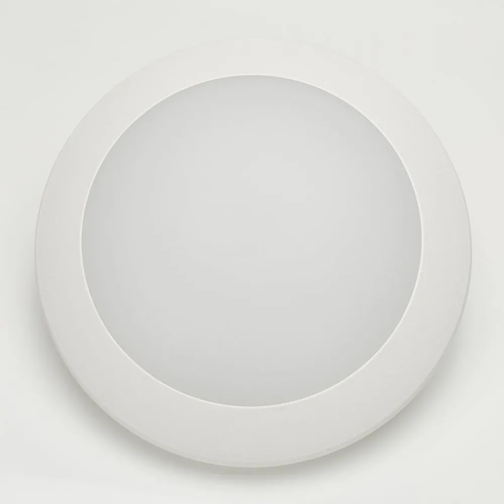 Fumagalli Utendørs LED-vegglampe Berta Ø27,5 cm hvit 11W CCT| Kommersiell Utebelysning|Vegglamper Utendørs