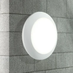 Fumagalli Utendørs LED-vegglampe Berta Ø27,5 cm hvit 11W CCT| Kommersiell Utebelysning|Vegglamper Utendørs