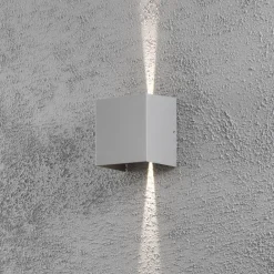 Konstsmide Utendørs LED-vegglampe Cremona 13 cm grå Discount