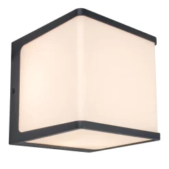 LUTEC Utendørs LED-vegglampe Doblo terning 15 cm 3 000 K| Vegglamper Utendørs