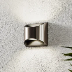 Eco-Light Utendørs LED-vegglampe Dodd, halvrund, stål New