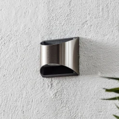 Eco-Light Utendørs LED-vegglampe Dodd, halvrund, stål New