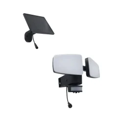 Heitronic Utendørs LED-vegglampe Duplex, 2 lyskilder, hjørnemontering| Kommersiell Utebelysning|Solcellelamper Med Sensor