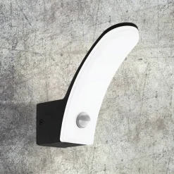 EGLO Utendørs LED-vegglampe Fiumicino med sensor| Kommersiell Utebelysning|Vegglamper Med Sensor