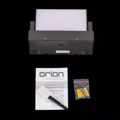 ORION Utendørs LED-vegglampe Ginger med sensor hvit IP54 Clearance