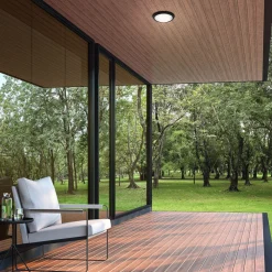 Briloner Utendørs LED-vegglampe Helsinki sensor IP44 svart Clearance