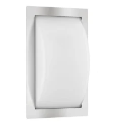 LCD Utendørs LED-vegglampe Ivett, stål, sensor Best