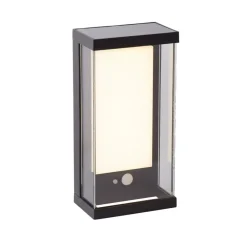 Searchlight Utendørs LED-vegglampe med solenergi 67419BK| Solcellelamper