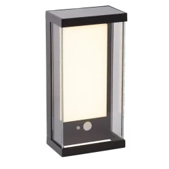 Searchlight Utendørs LED-vegglampe med solenergi 67419BK| Solcellelamper