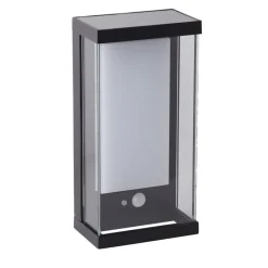 Searchlight Utendørs LED-vegglampe med solenergi 67419BK| Solcellelamper