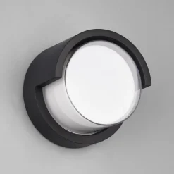 Reality Leuchten Utendørs LED-vegglampe Puno, IP54, rund Clearance