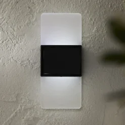 STAR TRADING Utendørs LED-vegglampe Wally, 14x6 cm hvit frostet CCT| Vegglamper Utendørs