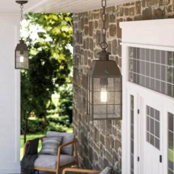 Quintiesse Utendørs pendellampe Nantucket, svart, 1 lyskilde| Pendellamper Utendørs