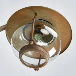 Moretti Luce Utendørs vegglampe Adessora, antikk messing| Vegglamper Utendørs