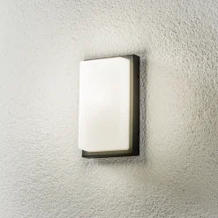 LCD Utendørs vegglampe Babett E27 m/sensor grafitt Best