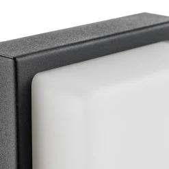 LCD Utendørs vegglampe Babett E27 m/sensor grafitt Best