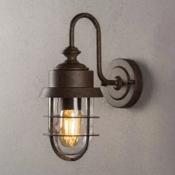 Konstsmide Utendørs vegglampe Cerignola rust New