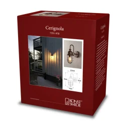 Konstsmide Utendørs vegglampe Cerignola rust New