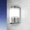 EGLO Utendørs vegglampe Cerno, bevegelsessensor, stål Hot