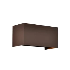 Mantra Iluminación Utendørs vegglampe Davos dobbel, cprtem, dimbar, aluminium| Kommersiell Utebelysning