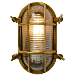 Lucide Utendørs vegglampe Dudley, messing New