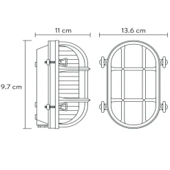 Lucide Utendørs vegglampe Dudley, svart Best