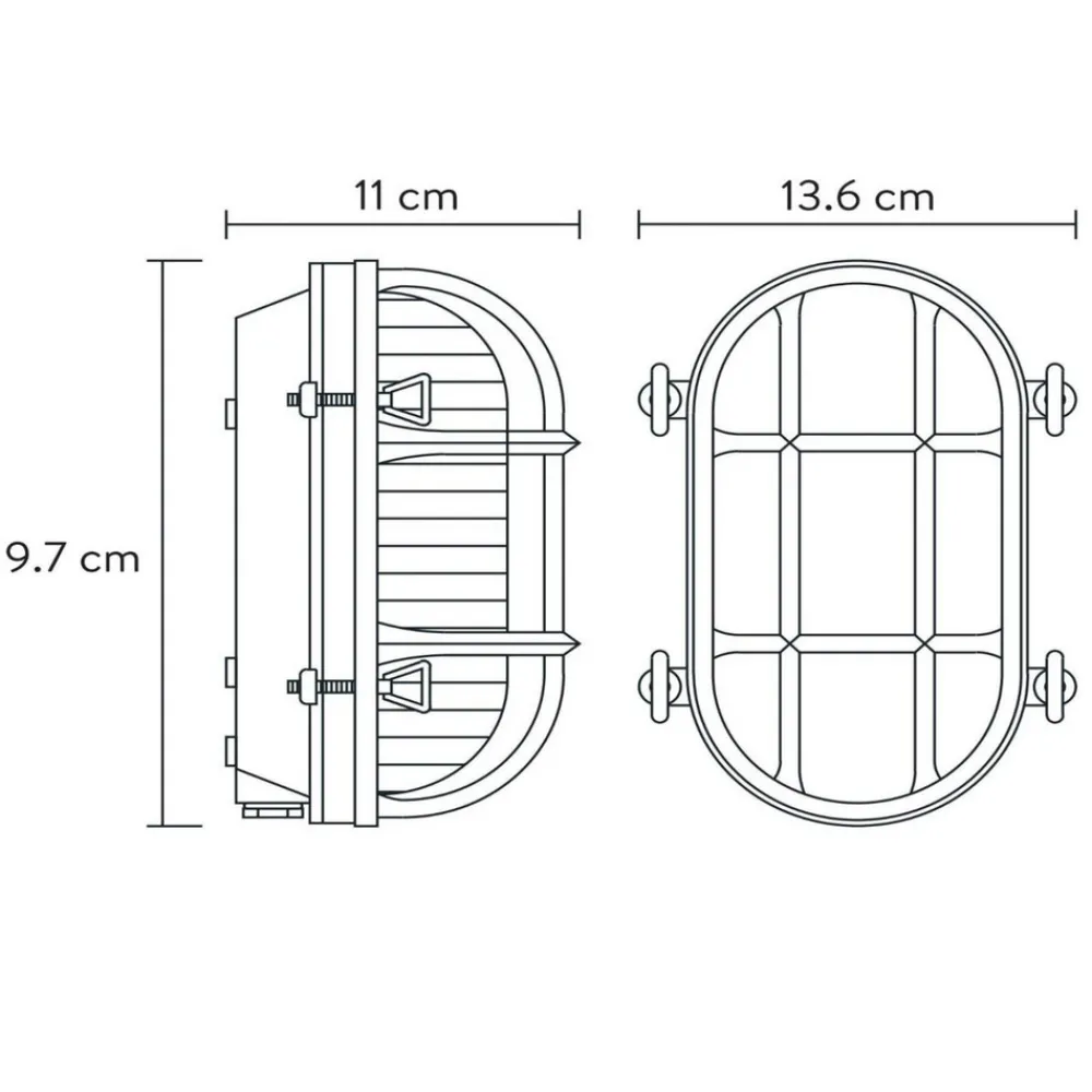 Lucide Utendørs vegglampe Dudley, svart Best