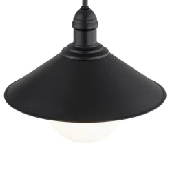 Argon Utendørs vegglampe Enduro, svart, stål, glass, IP44, E27 Sale