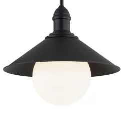 Argon Utendørs vegglampe Enduro, svart, stål, glass, IP44, E27 Sale