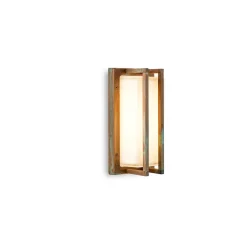Moretti Luce Utendørs vegglampe Ice Cubic 3413, antikk messing Best