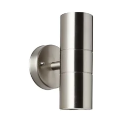 Brilliant Utendørs vegglampe Jandy opp/ned rustfritt stål, metall, GU10 Discount