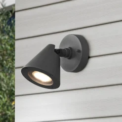 Trio Lighting Utendørs vegglampe Kaveri av aluminium, antrasitt| Vegglamper Utendørs