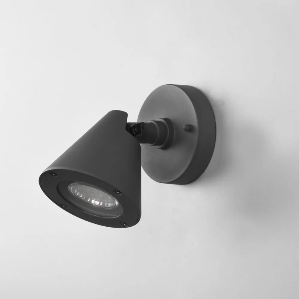 Trio Lighting Utendørs vegglampe Kaveri av aluminium, antrasitt| Vegglamper Utendørs