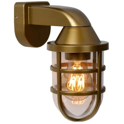 Lucide Utendørs vegglampe Lewis, messing Best