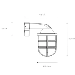Lucide Utendørs vegglampe Lewis, messing Best