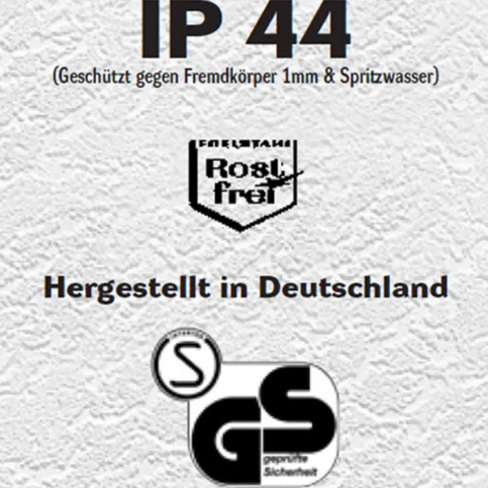 CMD Utendørs vegglampe Lija i stål med sensor