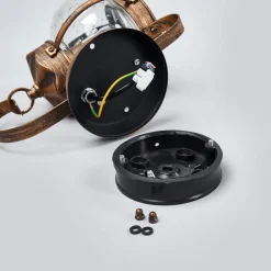 ORION Utendørs vegglampe Margerite med glasskule| Vegglamper Utendørs