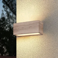 Trio Lighting Utendørs vegglampe Mayenne, trefarget, up- & downlight, kantet Outlet