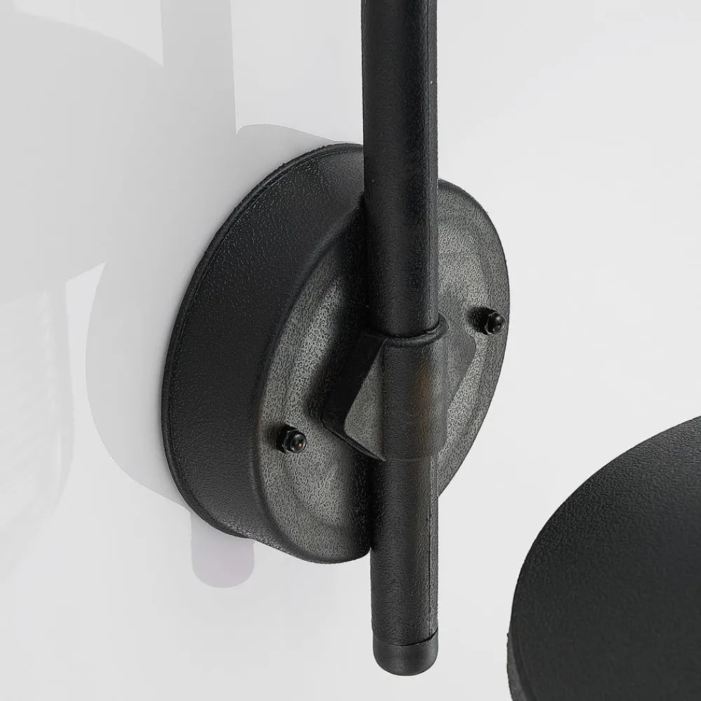 Lindby Utendørs vegglampe Naisha, diffusor med riller| Vegglamper Utendørs