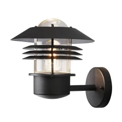 Konstsmide Utendørs vegglampe New Modena, lykt, E27, svart| Vegglamper Utendørs