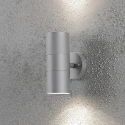 Konstsmide Utendørs vegglampe New Modena 2 lyskilder grå