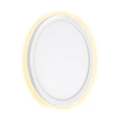 Telefunken Utendørs vegglampe Nizza, Ø 28 cm, hvit, 4 000K| Led-Utendørs