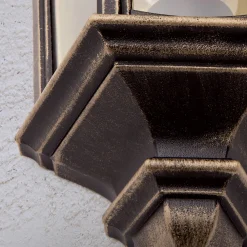 ORION Utendørs vegglampe Puchberg, direkte, svart-gull