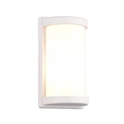 Reality Leuchten Utendørs vegglampe Puelo av trykkstøpt alu, hvit| Vegglamper Utendørs