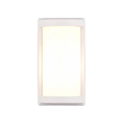 Reality Leuchten Utendørs vegglampe Puelo av trykkstøpt alu, hvit| Vegglamper Utendørs